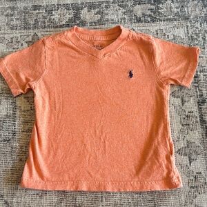 Polo by Ralph Lauren Kids V-Neck Orange Tee